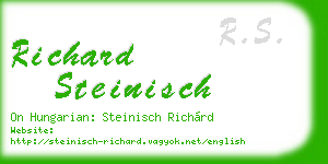 richard steinisch business card